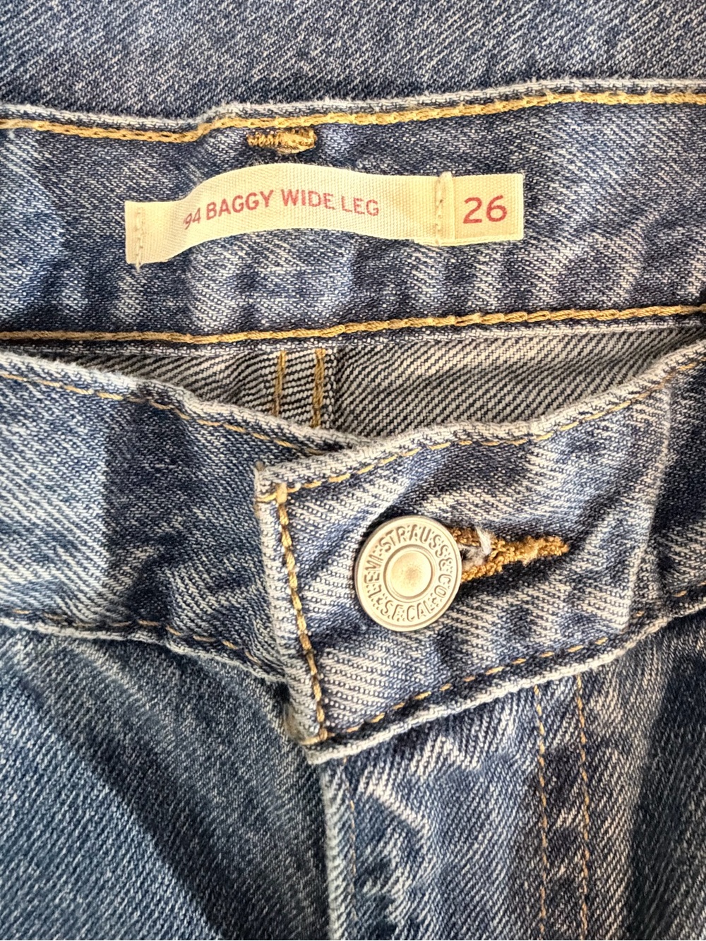 Levi's Light Blue Wide-Leg Women's Jeans - Picture 2 of 4